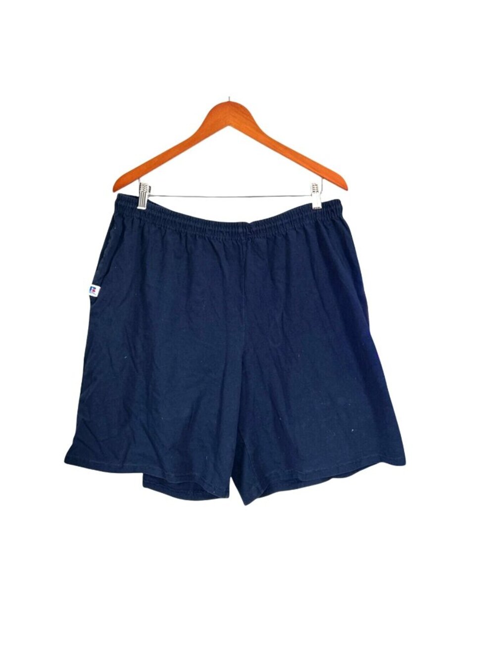 Russell Athletic Mens Navy Blue Elastic Waist Shorts XL
